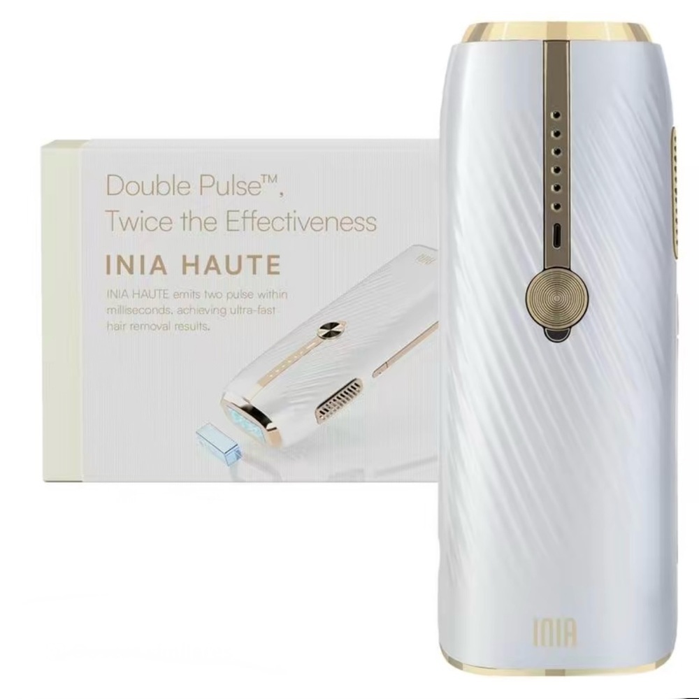 Haute White and Gold Hair Removal Device